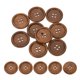 thumbnail image 1 of Uxcell 50 Pcs Botones de Madera 1 3/8" 4 Agujeros Botón Redondo de Madera para Costura Manualidades DIY Marrón, 1 of 7