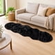 thumbnail image 3 of Alfombra Decorativa Pasillera de Pelo Largo 60x180 cm Negra Decodreams, 3 of 3