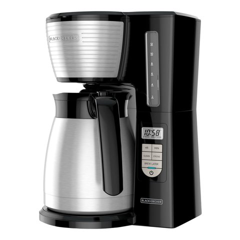 Cafetera Black+Decker De 12 Tazas, Térmica Programable