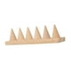 thumbnail image 5 of Soporte De Anillo En Forma De Cono, Adorno Duradero De Madera Para El Hogar, Tienda Minorista, Tocador, 6 Ranuras, 5 of 5
