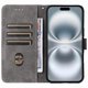 thumbnail image 5 of Funda Billetera para iPhone 16 Plus con Soporte - Cartera de Cuero con Ranuras Morado, 5 of 5