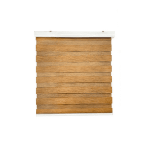 Genérico - Cortina Roller Duo Zebra Día Noche 150X200Cm Café Jaspeado