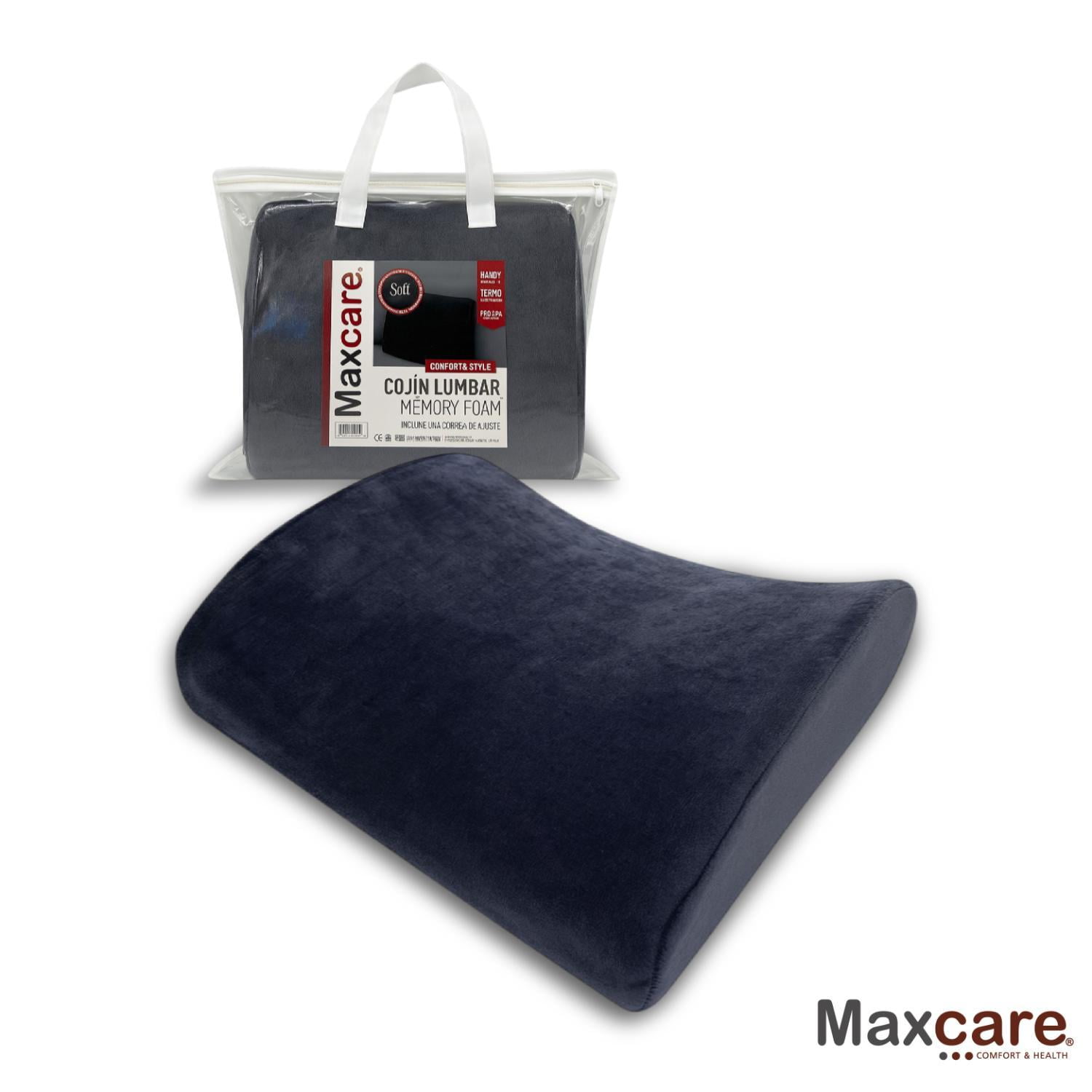 Maxcare - Cojín Espalda Soporte Lumbar Comfort Negro