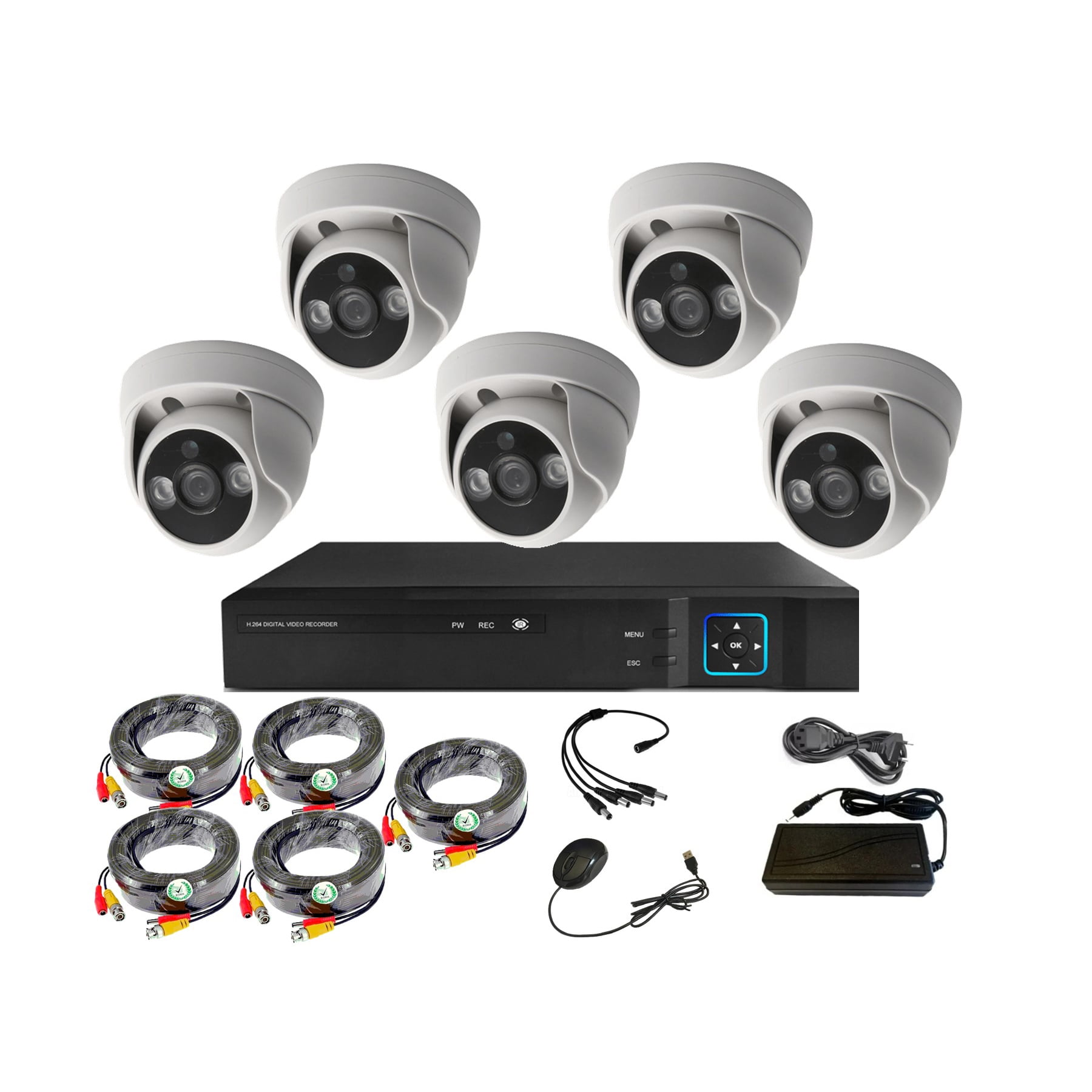 Vipa - Kit 5 Cámaras De Seguridad Interior Hd 1mp - I50l