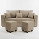 thumbnail image 2 of Living Aurelia 3 Cuerpos + 2 Pouf Tela BEIGE, 2 of 2