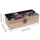 thumbnail image 2 of Lionel Messi-theme Wooden Storage Box Rustic Wood Organizer Box Decorative Keepsake Box Multipurpose Desktop Storage Chest for Home Office Jewelry Trinkets Crafts Supplies, 2 of 6