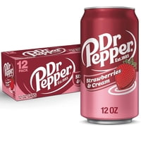 Dr Pepper - Bebida Frutillas Crema 12X355Ml