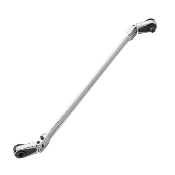 Bastón Ratchet EZRED 4S12L de 30 cm con cabezales flexibles con cierre