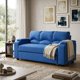 thumbnail image 1 of Sofa Cama Funcional 2 Pz Deco Lino Azul, 1 of 7