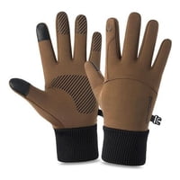 Genérica - Guantes Térmicos Resistentes Al Viento, Deportivo Y Casual Cafe Xl