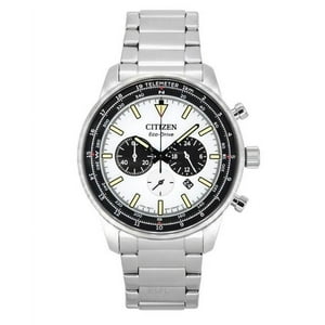 Reloj Citizen Eco-Drive Chronograph Stainless Steel White Dial Ca4500-91A 100M Men'S Watch