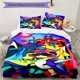 thumbnail image 1 of UFO Robot Grendizer-Inspired 3pcs Bedding Set - Includes 1 Cover & 2 Pillowcases, Breathable Polyester, Machine Washable - Perfect for All Seasons S1167, Allseason Comfort|Playful Design|Zippered Clos, 1 of 1