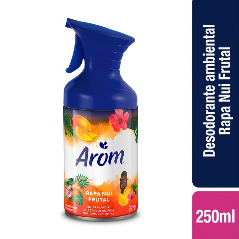 Desodorante Ambiental Aerosol En Gatillo Rapa Nui Frutal Botella 250 ml Arom