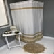 thumbnail image 2 of Cortina Baño Yute Bolillo Beige, 2 of 3