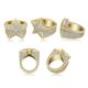 thumbnail image 3 of Anillos de Estrella de Moda de Lujo con Estilo Punk de Rapero Bling para Hombre Chapados en Oro de 14K Brillantes Grandes con Hielo Hip Hop Zirconia Cúbica Anillos de Compromiso para Hombre, 3 of 9