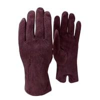 Todopiel - Guante Mujer Gamuza Gu055 Burdeo