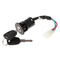 Ioensy - Cerradura De Interruptor De Encendido Cerradura De Cilindro Multiusos Para Ciclomotor, Triciclo, Motocicleta, 3 Cables
