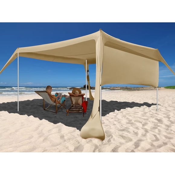 Refugio Beach Canopy EasierHike de 3 x 3 m, 2 m de altura, UPF50+