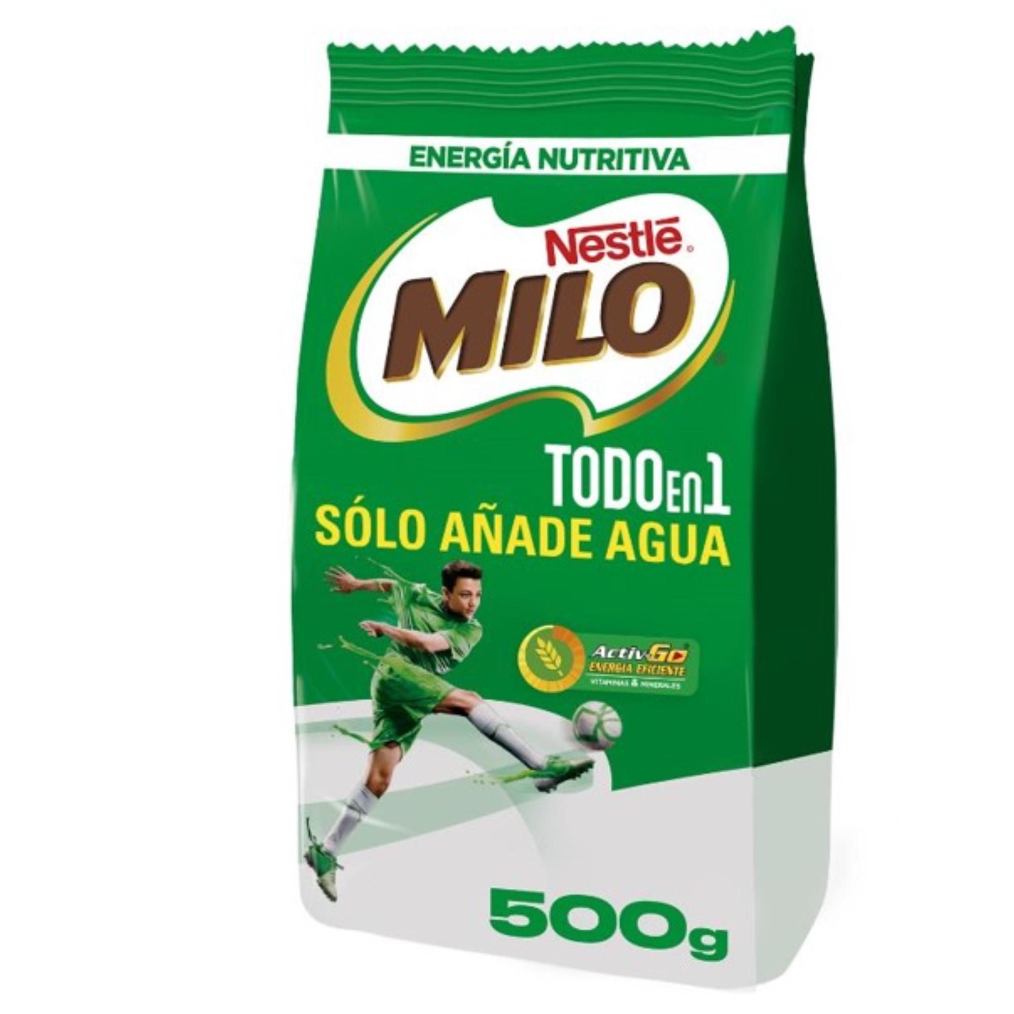 Saborizante De Leche Chocolate Activgo Bolsa 500 g Milo