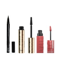 Loreal - Máscara Panorama Wp + Delineador Epic Ink + Labial Vinyl Ink