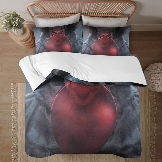 Halloween Stephen kings It Soft 3D Printed Duvet Cover Bedding Set with Comforter Cover 3 Piece Set