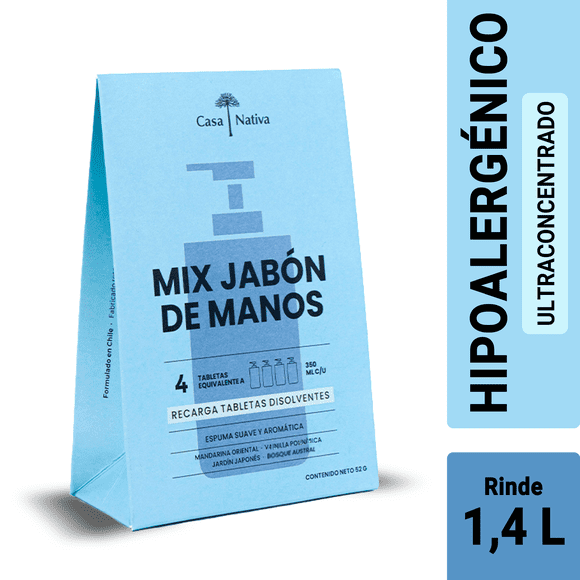Recargas Jabón Espuma Mix Aromas Casa Nativa