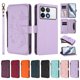 thumbnail image 3 of Funda Cartera Mariposa para [Xiaomi Poco F6 Pro] con Soporte y Cremallera Morado claro, 3 of 6