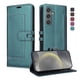 thumbnail image 2 of Premium Wallet Case for Samsung Galaxy S24 with Card Slots & Kickstand, Flip Cover Green, 2 of 6