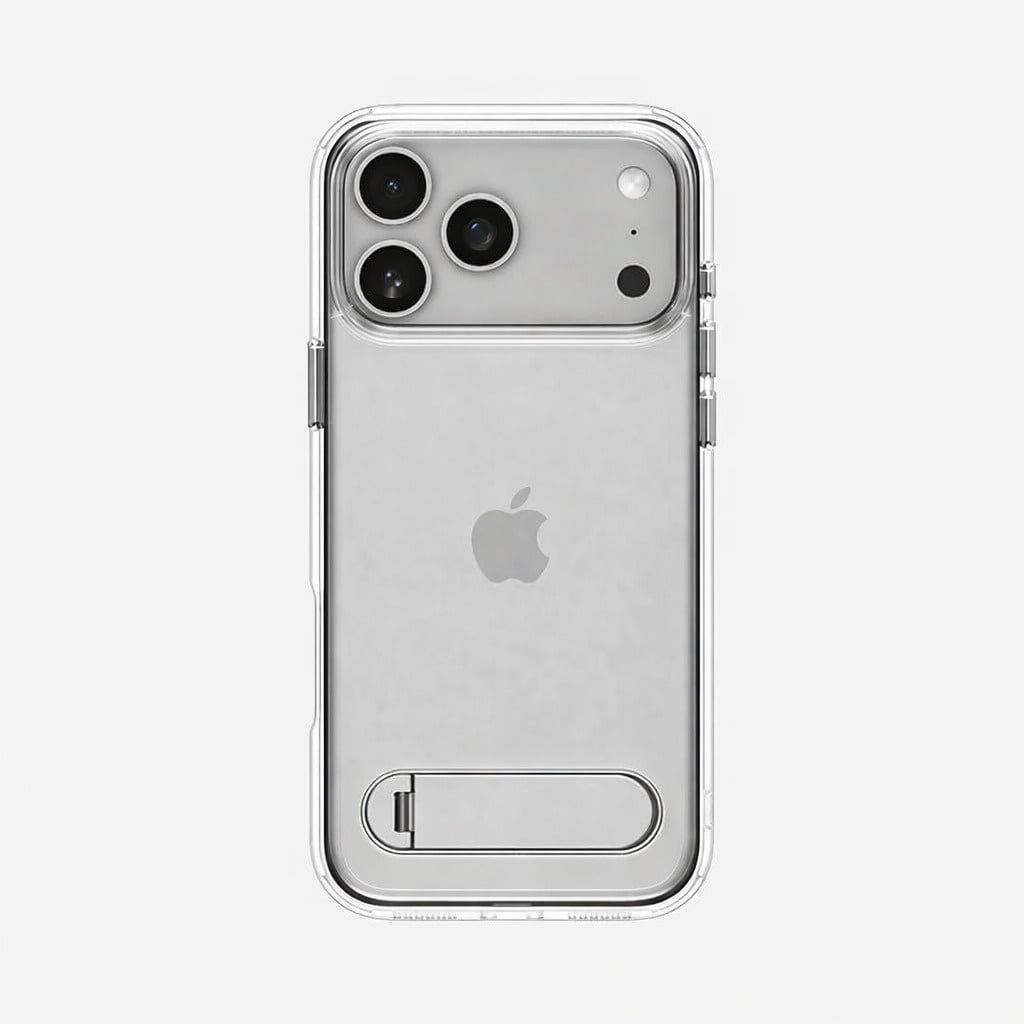 Carcasa Para Iphone 17 Pro - Marca Spigen, Modelo Ultra Hybrid - Clear White Con Kickstand