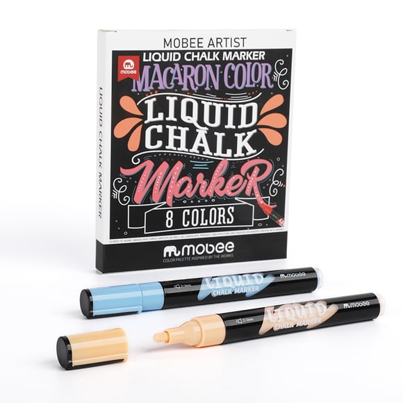 Marcadores Plumón Lápices Tiza Líquida 8 Colores Pastel