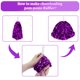 thumbnail image 4 of Pompones Cheerleading CUGBO, 24 unidades, lámina metálica, color morado, 4 of 7