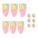 thumbnail image 1 of 6 Piezas De Barbas De Gnomos Multicolores, Bolas De Madera Sin Terminar, Suministros Para Manualidades DIY, 1 of 4