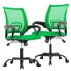 thumbnail image 1 of Silla de Oficina BestOffice Paquete de 2 con Respaldo de Malla y Soporte Lumbar Verde, 1 of 7