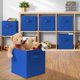 thumbnail image 5 of Set de 6 cubos de tela plegables Casafield, color azul, 5 of 7