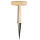 thumbnail image 2 of 1pc Stainless Steel Sow Dibbler With Wooden Handle T-Type Dibber Garden Tool Hand Held Bulb Planter For Digging Seeding Transplanting Vegetable Loose Soil, 2 of 2