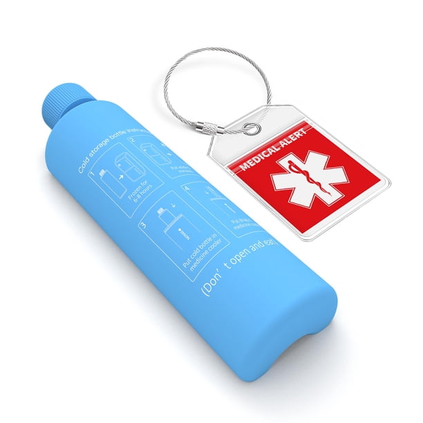 Kit de botellas de hielo de reemplazo para enfriador de insulina DISONCARE 60H de 3 bolígrafos