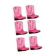 thumbnail image 1 of 6 Cajas De Flores Con Diseño De Botas De Vaquero Para Centro De Mesa De Interior, Color Rosa, 1 of 5