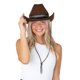 thumbnail image 5 of Sombrero de vaquero Dress Up America Brown para adultos y adolescentes, 5 of 5