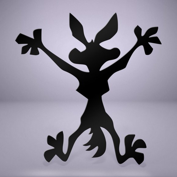 Calcomanía LEGENDA 23 cm Wile E Coyote Crash