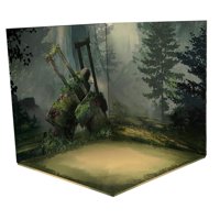 Magideal - Fondo De Colección De Organizador De Almacenamiento De Decoración De Fondo De Estilo Japonés 1:12 Para Figuras De Acción, Coche Fundido A Presión, Muñ Bosque