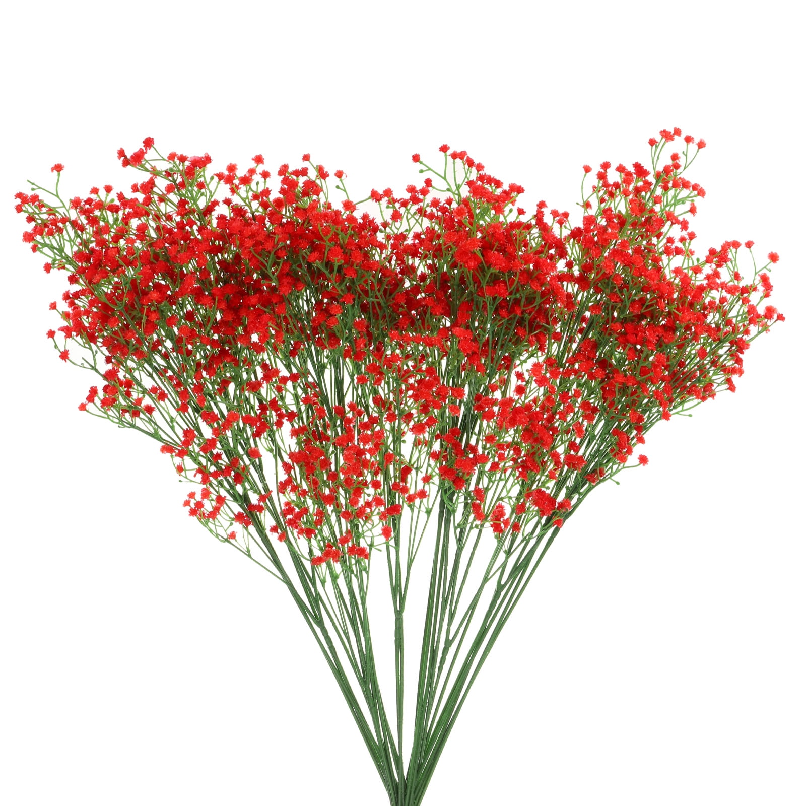 Flores Artificiales Uxcell Ramo 12 Piezas Rojo