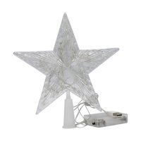 Magideal - Adorno De Estrella Superior De Navidad Con Árbol Ligera 15Cm