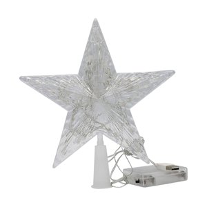 Magideal - Adorno De Estrella Superior De Navidad Con Árbol Ligera 15Cm