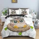 thumbnail image 1 of x996 Bed SheetsCartoon Owl Bedding Set Cute Animals Duvet Cover For Children Bedroom Comforter Covers With Pillowcase Home Textile 3-Piece Bedding Set (1 Duvet Cover + 2 Pillow Shams) nj996, 1 of 5