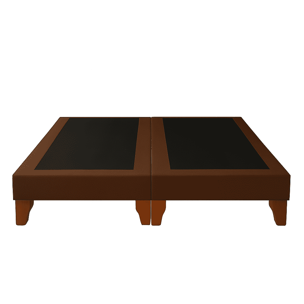 Ethan Desing - Base De Cama 2 Plazas Café Oscuro