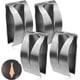 thumbnail image 1 of ganchos autoadhesivos para toallas, de acero inoxidable, para cocina, montaje en pared, sin perforaciones, para baño y cocina (plateados)., 1 of 7