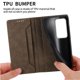 thumbnail image 5 of Funda tipo cartera con bloqueo RFID para Xiaomi Redmi 15 5G Con tapa abatible, portatarjetas, cierre magnético, TPU y soporte Marrón, 5 of 6