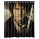 thumbnail image 1 of Cortina de ducha con diseño de Bilbo Bolsón de El Hobbit, juego de cortinas de baño con ganchos, tamaño 60 x 72 pulgadas, 1 of 3