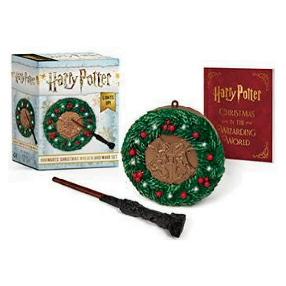 Figura Harry Potter Hogwarts Christmas Wreath And Wand