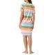 thumbnail image 3 of INSPIRE CHIC Camisón a Rayas Coloridas para Mujer Regreso a Clases Camiseta de Manga Corta Cuello Redondo Vestido Ligero Casual para Dormir 2XL Color Intenso, 3 of 6